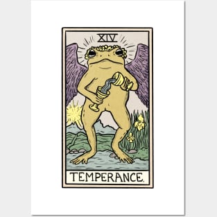 Temperance Toad Tarot Card Posters and Art